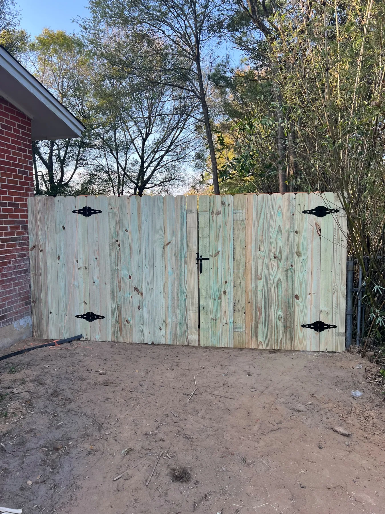 Wooded property privacy fence
