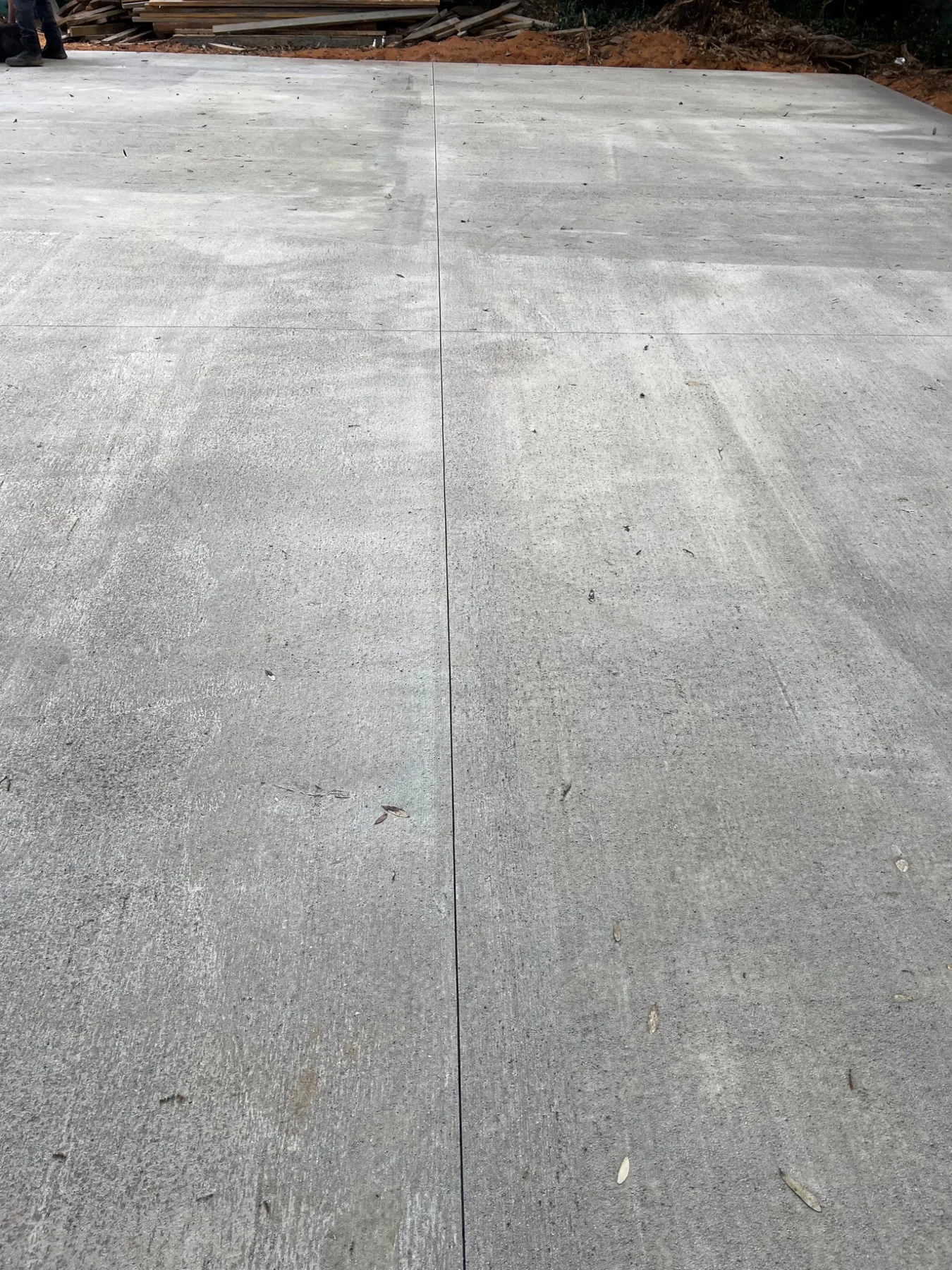 Finished concrete slab